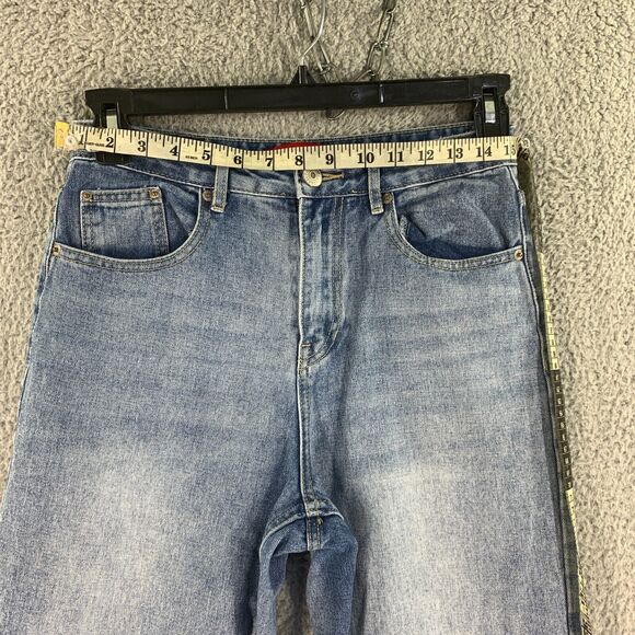 Y2K Baggy Jeans Union Bay Womens High Waist Straight Jrs 5 Vtg 90s Cotton - Picture 3 of 15